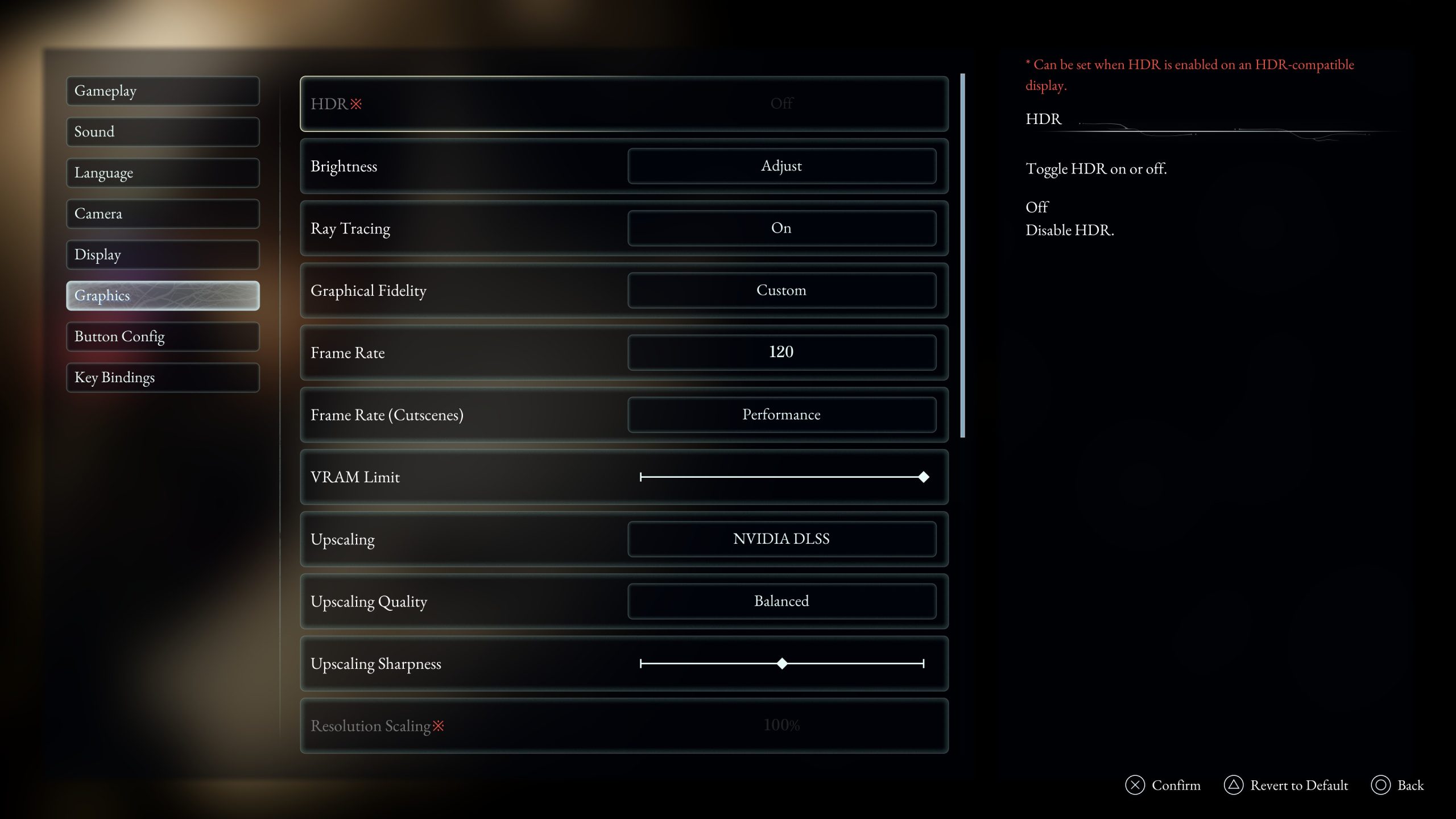 Beast of Reincarnation Graphics Settings